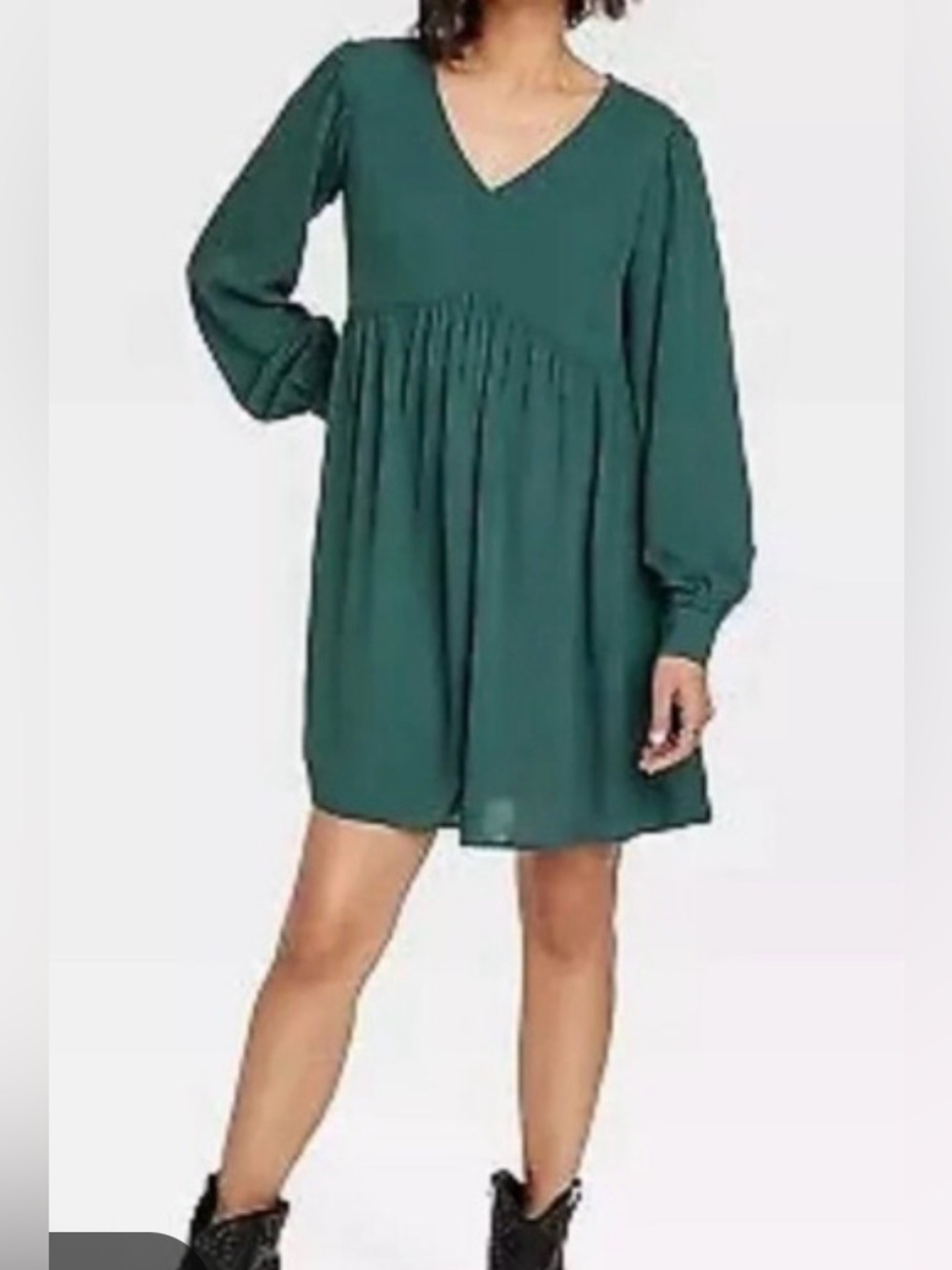 Knox rose XL dress Green Mini Dress Long Sleeve Target Bishop A-line